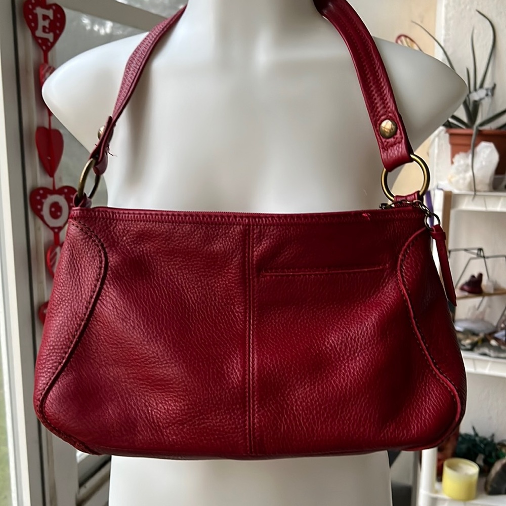 SAK RED ❤️ LEATHER BAG .. new condition - Picture 4 of 12